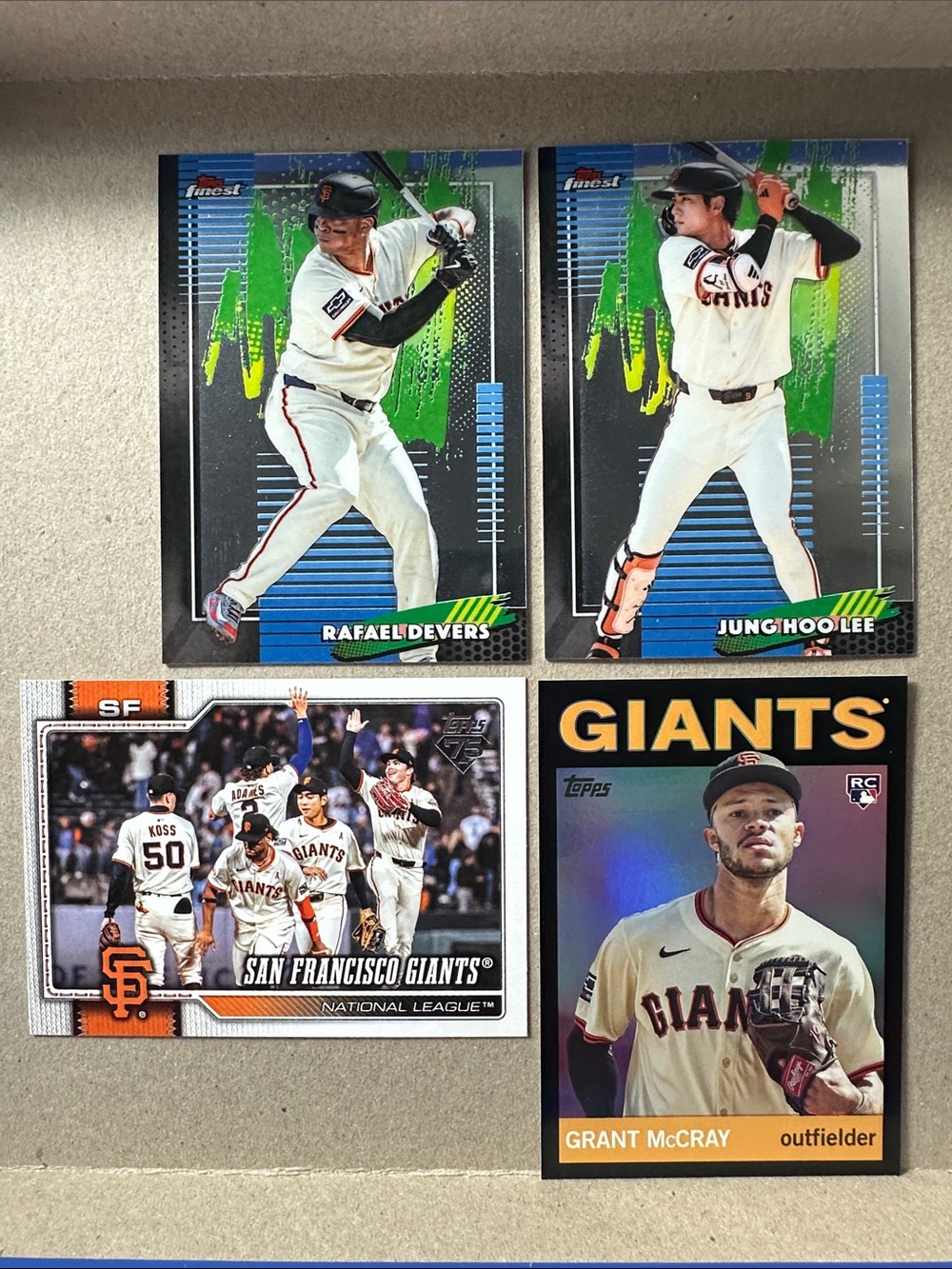 4 Bryce Eldridge rookies in Giants lot of 22 + Matt Chapman/Jung Hoo Lee/Devers - Picture 15 of 16